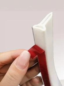 1 Peça 1M Barreira de Água para Chuveiro, Faixa Adesiva Autocolante Barreira de Água para Chuveiro, Sistema de Retenção de Água do Chuveiro para Separação Seco e Úmido, Guarda-Água Flexível do Chuveiro, Decoração de Banheiro Doméstico, Decoração de Volta às Aulas