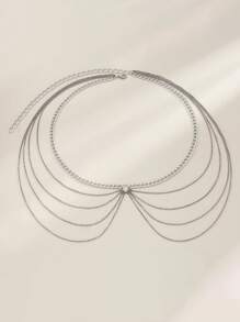 Sexy Versatile Metal Chain Belt Multilayer Tassel Waist Chain For Women, Cross-Border Fashion Accessories - Silver - View 2