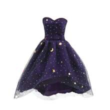 11.81-Inch Doll's Fashionable Strapless Skirt Set And Casual Wear Accessories