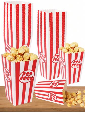 48PCS/24PCS/12PCS/1PCMini Popcorn Boxes Are Suitable For Cinemas, Carnivals, Christmas Parties And Birthday Parties. Christmas Christmas DecorChristmas Decorations Christmas Bags Christmas Gifts Back To School