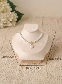 Jewelry Counter Display Props, Ring, Bracelet, Necklace Display Stand, Neck Form Model, Necklace Rack, Jewelry Storage Rack Back To School - Rice Velvet - View 12