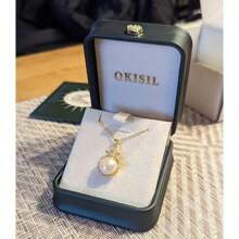 Pearl Necklace For Women, 18K Gold Plated Real Pearl Pendant,  Genuine Premium AAA Top Grade Freshwater Pearl,  925 Sterling Silver Jewelry, Anniversary Birthday Wedding Gifts For Women (11mm)