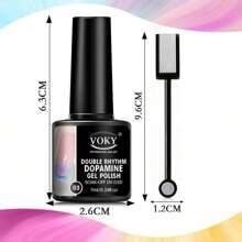 8pcs Cat Eye Gel Nail Polish Magic 9D Magnetic Gel Nail Polish Set, Includes Magnetic Stick And Soak-Off Nail Polish - Multicolor - View 5