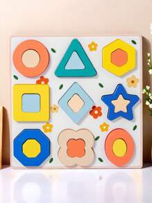 1 件儿童木制拼图，颜色鲜艳，多个主题 - 复活节彩蛋、面部表情匹配、动物、交通工具等，幼儿益智玩具，培养精细运动技能和解决问题的能力，男孩和女孩的生日礼物，复活节礼物