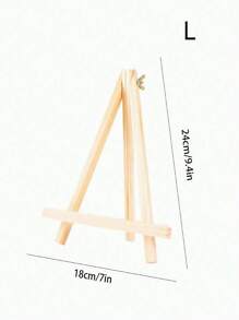 Wooden Display Stand For Artwork, Mini Easel, Multi-Functional Painting Showcase, Triangle Phone And TV Stand Back To School