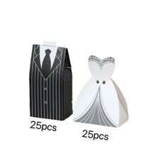 50 sztuk pudełek na słodycze w stylu western, pudełka na słodycze dla panny młodej i pana młodego, pamiątki ślubne, na Dzień Matki, prezenty dla druhen, prezenty z okazji ukończenia szkoły, prezenty urodzinowe, prezenty ślubne