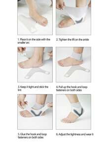 1pc Sports Ankle Brace, Breathable Straps Compression Ankle Support For Jumping Rope, Basketball, Running - Multicolor - View 9