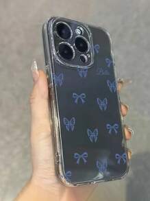 1pc Custom Personalized Butterfly Themed TPU Phone Case With Name, Suitable For IPhone11/12/13/14/15/16/16Pro/16Plus/16ProMax, S24FE/S24Ultra/S25/S25Ultra/S25Plus And Other Models