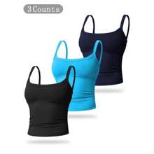 Women's Solid Wireless Sports Bra, Quick Drying Breathable Comfortable Sports Vest, Ladies Sportswear For Indoor Outdoor Wear