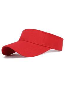 Summer Sun Hats Men Women Cotton Adjustable Visor UV Protection Top Empty Solid Sport Tennis Golf Running Sunscreen Baseball Cap