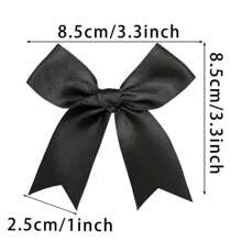 50pcs Large Satin Ribbon Bows, Colorful Tail-Shaped Bowknots, Mixed Color Cute Knots Perfect For Decorating Cake Boxes, Candy And Gift Packaging, Party Favors - Multicolor - View 3