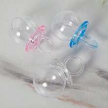 12 Carriage Candy Boxes - Transparent Plastic Makes Them Shinier - Gift Containers, Blue And Pink Can Better Blend Into Various Occasions, Suitable For Decorating Parties And All Kinds Of Events