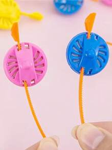1/10/16 piezas Mini trompo con cordón de jalado, clásico giro de cordón de cremallera retro, regalo festivo, adecuado para recompensas en el aula, obsequios para fiestas (color aleatorio)
