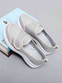 女士轻便舒适防滑休闲步行鞋 - 灰色 - 查看 5