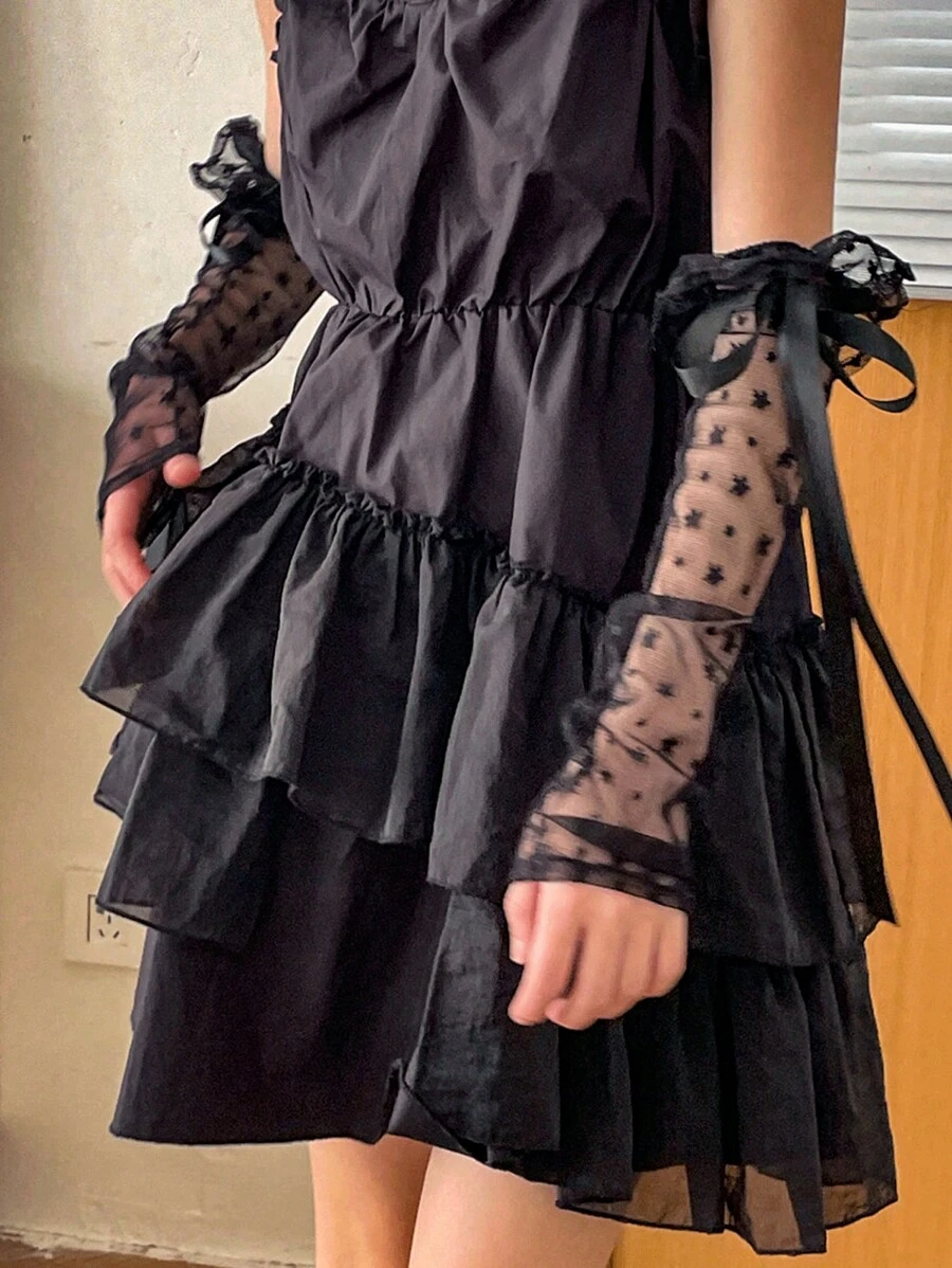 1 Pair Women's Floral Lace Long UV Protection Arm Sleeves