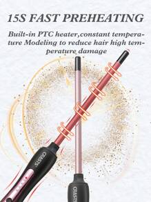 CRASTS 9mm Diameter Hair Curler,Heating Fast, Two Temperature Settings , Easily And Quickly Make Hairstyles,Home Use,Hair Care Gift HC-037