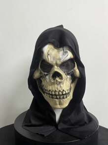乳胶面具、带头巾的鬼骷髅、愚人节恶作剧、恐怖面具。