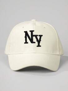 3/1 pieza Gorra de béisbol bordada de NY, sombrero casual para protección solar al aire libre adecuado para niños y niñas en primavera, otoño, viajes, playa y vacaciones