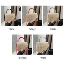 Bolso de mensajero para el hombro, bolsos de mujer de estilo bohemio de paja para verano, bolso de playa trenzado de ratán y mimbre, bolso de vacaciones