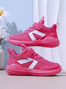 1 par de zapatillas deportivas de malla transpirable para niños, para primavera/verano/otoño, zapatillas deportivas de estudiante, adecuadas para niños y niñas