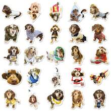 50 stuks Teckel Oranje Kat Knutselbenodigdheden & Stickers, Pet Friend Graffiti Stickers, Katten Hondenhok Decors, Scrapbook Stempels/Stickers, Anime Posters Vakantie Decors, Mode Liefde Voor Cadeaus Telefoons Laptops Notebooks, Lente, Buiten