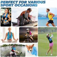 5pcs Quick-Dry Cooling Towels - Reusable, Breathable Polyester Blend, Soft Breathable Microfiber Towel, Moisture-Wicking, Cold Feel Ice Towel, Fade-Resistant Sports & Gym Towels For Summer Outdoor Activities, Ice Towels, Fitness, Running