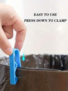 15pcs Blue Plastic Bin Holder - Anti-Slip Bin Holder, Divider Side Clip For Home And Office Organisation, Bin Holder