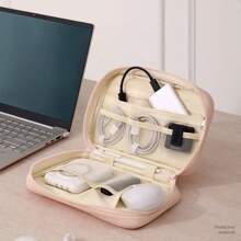 时尚数码袋，便携式手机包，大容量旅行者数据线收纳包，移动电源手拿包 - 彩色 - 查看 3