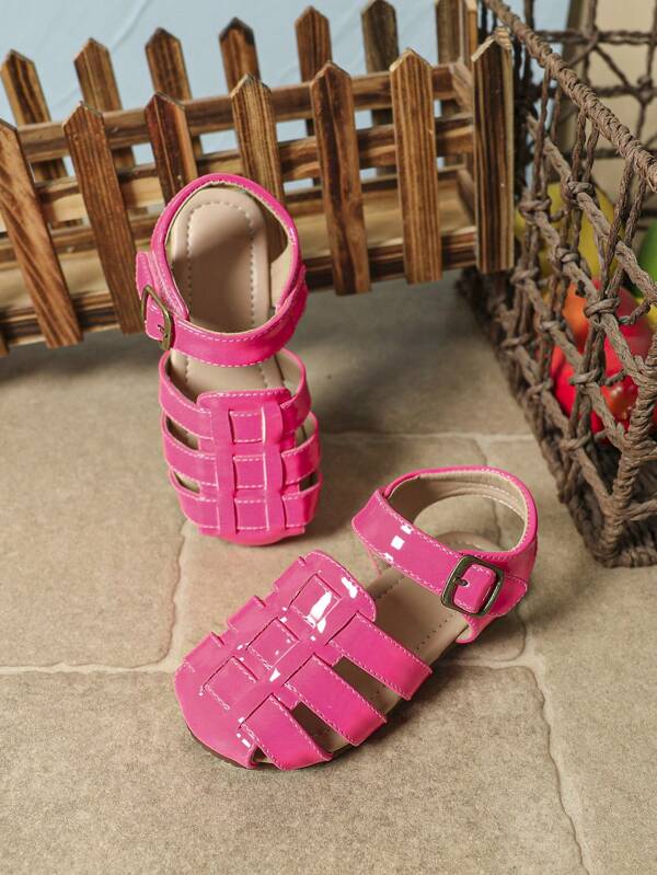 صنادل روماني كاجوال للبنات مصنوع من جلد مضاد للانزلاق، مناسب للربيع والصيف