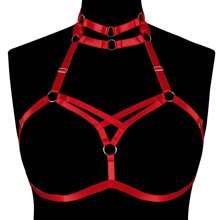Plus Size Sexy Lingerie Cage Bra Harness Cupless Strappy Bralette Elastic Bra Body Chain Jewelry For Women And Girls - Multicolor - View 19