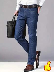 Jeans slim fit casuales y de negocios para hombre, elegantes y apropiados para el verano