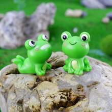 4pcs/Set Resin Fake Frog, Easter Bunny Figurine Ornaments, Suitable For Gardens, Home Decor, Outdoor Settings