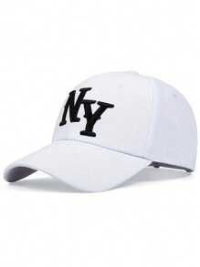 3/1 pieza Gorra de béisbol bordada de NY, sombrero casual para protección solar al aire libre adecuado para niños y niñas en primavera, otoño, viajes, playa y vacaciones