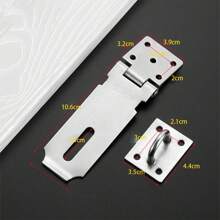 不锈钢锁扣，抽屉柜门挂锁板防盗钩，适用于老式门