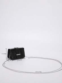 1 Pc New Mini Solid Color Girls' Crossbody Bag, Pu Material, Metal Strap, Lightweight And Easy To Carry, Magnetic Closure, Minimalist Style, Fashionable And Versatile For Daily Outings, Shopping, Gatherings, Or As A Gift For Friends - Crossbody Bags - View 9