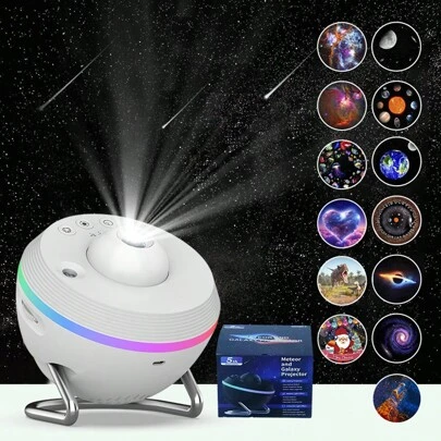 Projecteur de ciel étoilé, lampe de projecteur de planétarium 13 en 1 pour chambre d'adulte avec disque planétaire 4K HD, projecteur de ciel nébuleuse/lune/galaxie