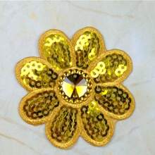 亮片绣花补丁，服装装饰配件，熨烫贴纸