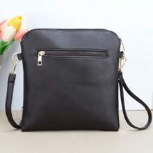 Casual Leopard Pattern Crossbody Bags For Women, Vintage Style Double Tassel Shoulder Bag For Daily Used Gift - 卡其色 - 查看 4