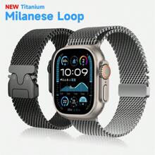 1pc Milanese Loop Apple Watch Band Strap Compatible With Apple Watch S10 46mm 42mm Ultra 38/40/41/42/44/45/49mm Metal Band Compatible With Watch Series 10 9 6 5 SE 7 8 4 3 2 1 Strap Bracelet Smart Watch Accessories