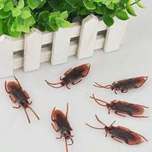 Prank Fake Roaches, Favorite Trick Joke Toys Look Real, Scary Insects Realistic Plastic Bugs, Novelty Cockroach For Party, Christmas, Halloween,April Fool's Day - Cockroach - View 4