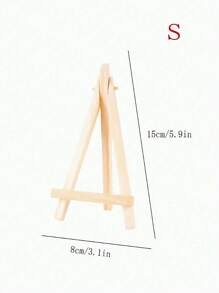 Wooden Display Stand For Artwork, Mini Easel, Multi-Functional Painting Showcase, Triangle Phone And TV Stand Back To School