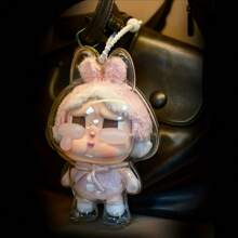 1pc For Labubu Monster Series Statue, Crying Doll, Doll Protective Case, Transparent Anti-Dust Cover, Transparent Display Case With Security Lock - Doll Not Included