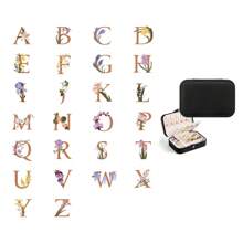 1 pieza Caja de joyería personalizada con nombre, caja de joyería personalizada, caja de joyería con cremallera para anillos y collares, regalos para niñas, amigas y madres, caja de joyería exquisita, regalos de cumpleaños, regalos del Día de San Valentín, regalos navideños, regalos de bendición, regalos de Navidad, suministros de regalo de Navidad - Multicolor - Ver 58