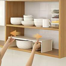 Küchenschrank-Organizer, einziehbar, platzsparend, Schrankregal, Kleiderschrank, Make-up-Schrankhalter, Lagerregal für die Küche zu Hause, ausziehbarer Küchenschrank-Organizer, Schrankregal, platzsparend, Gewürzflaschenregal, Geschirrregal, Lagerregal für die Küche, Lagerregal für die Küchenarbeitsplatte, Spülbeckenregal, stapelbar, ästhetische Raumdekoration, platzsparend, Heimdekoration, Küchenzubehör, Badezimmerdekoration, Schlafzimmerdekoration, Schuhregal