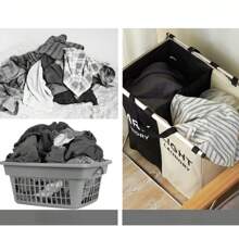 Multifunctional 3-Layer Foldable Laundry Basket For Home Storage - 2Divisiones - Ver 6
