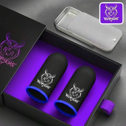 Últimos guantes de dedo para juegos de la serie de ciervos, mangas de dedo de material de fibra de carbono con patrón de ciervo fresco, mangas de dedo transpirables para juegos, mejoran la comodidad y la precisión, diseñados para jugadores de juegos, guantes para la punta de los dedos para juegos móviles de larga duración de 24 horas