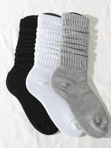2pairs/4pairs Girl Knitted Socks, Thigh High Socks, Girl Snug Fit Ankle Socks, Girl Snug Fit Knee Socks, Spring/Summer