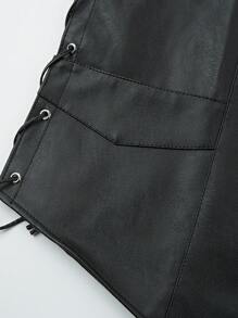 Vintage Motorcycle Vest For Men | Stylish | Coat - Black - View 5