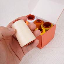 6 Pcs Sewing Thread, All Purpose Sewing Thread, 6 Spools Assorted Colors Each 800 Yards Of Polyester Threads For Sewing Machine, Hand Stitching, Quilting, Serger - 6 Color Combinations - View 8