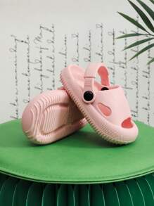 Children's Soft High Elastic Anti-Slip EVA Sandals, Summer - Pink - View 2